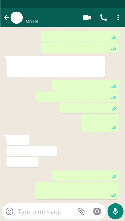 whatsapp message exchange functionality 