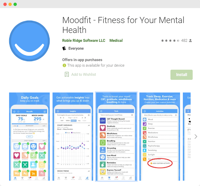 moodmission application for mental health 