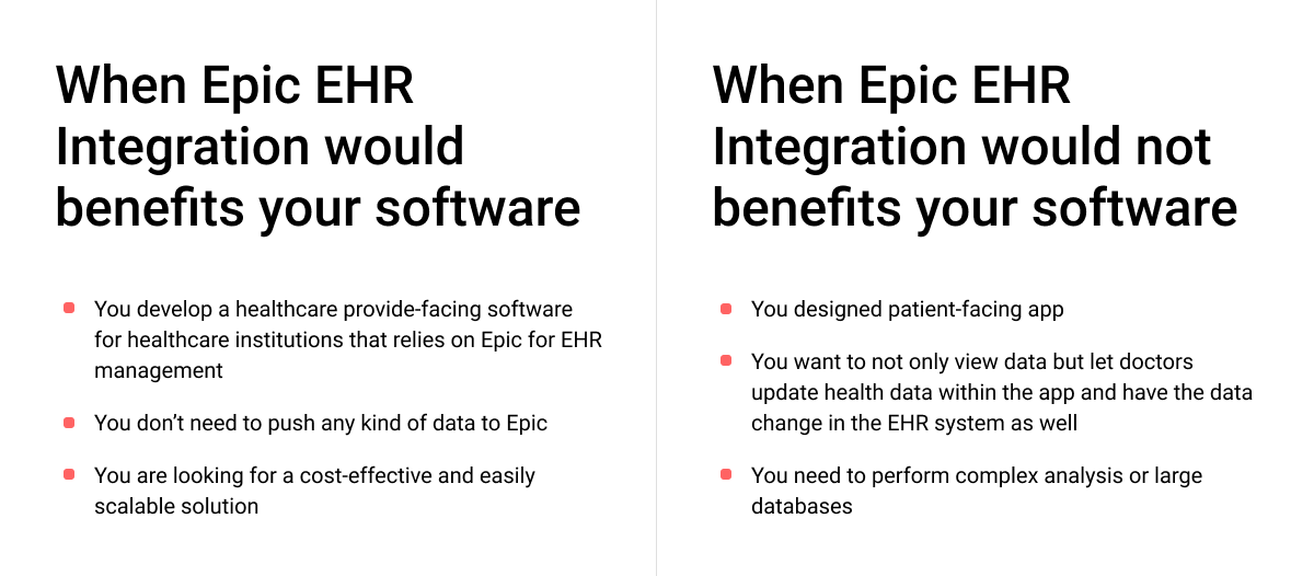 How to create fully integrated system with epic EHR software