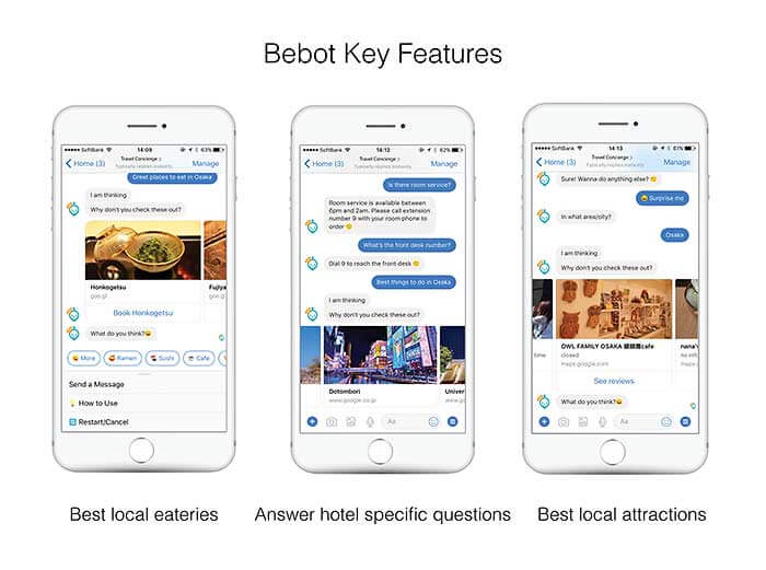 Bebot travel recommendation chatbot