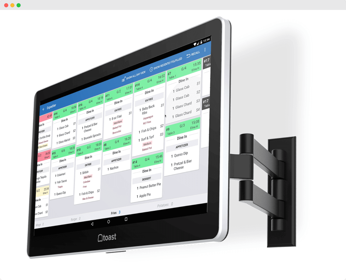 cloud kitchens display system