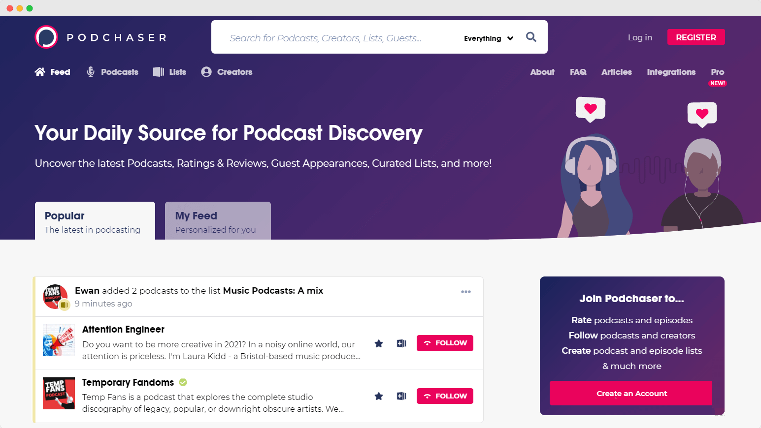 podcasher app for podcasts