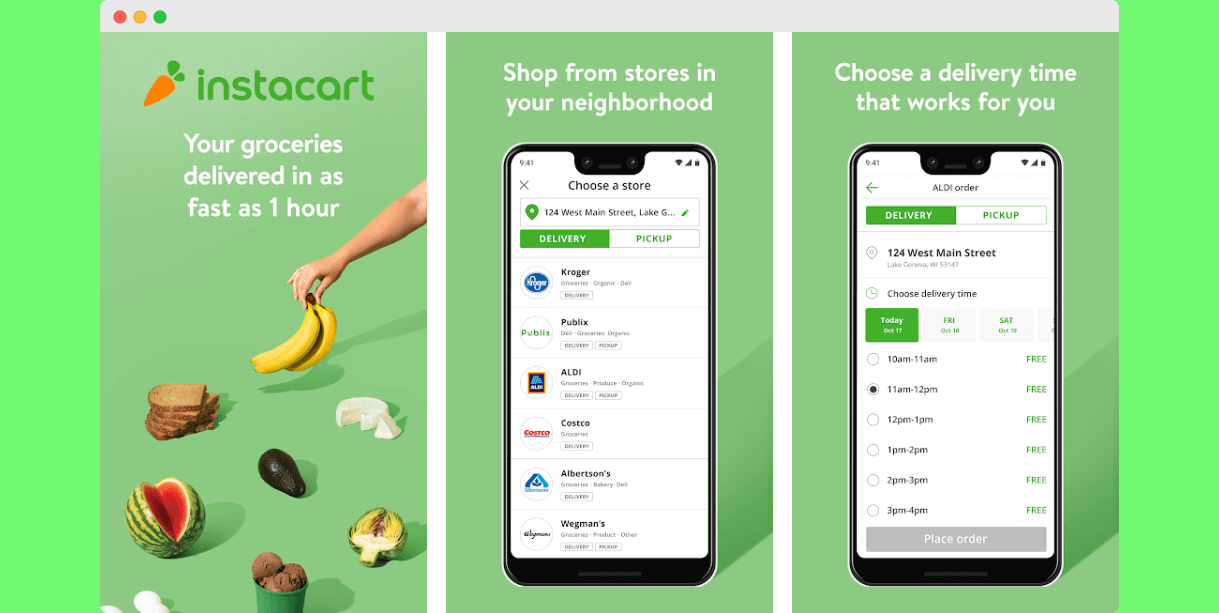 grocery delivery on demand app