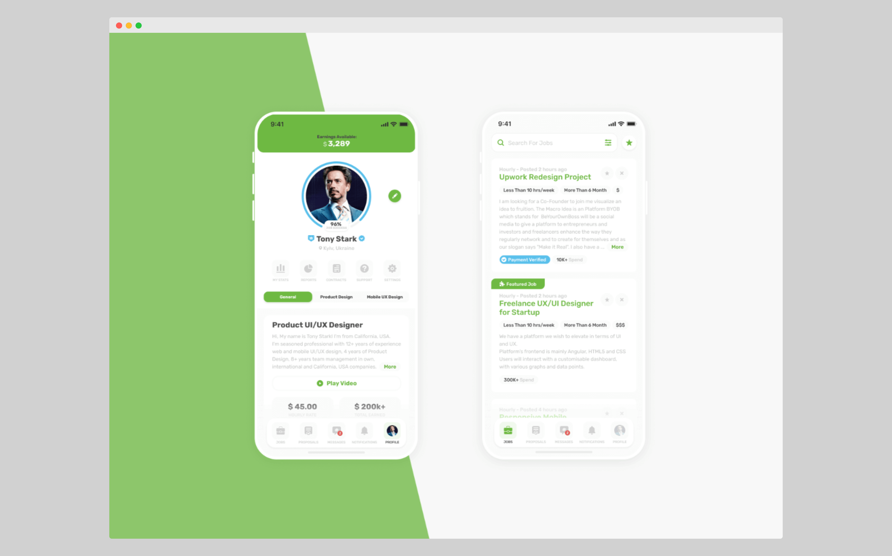 upwork-mobile-interface