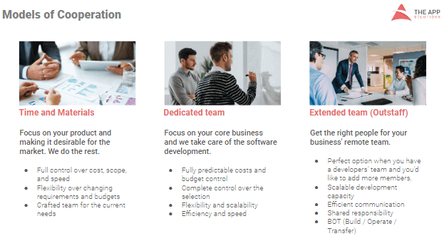 Cooperation models for Iphone/Android app development