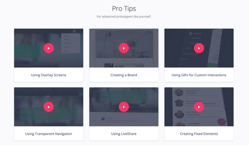 Create mobile app prototype in InVision