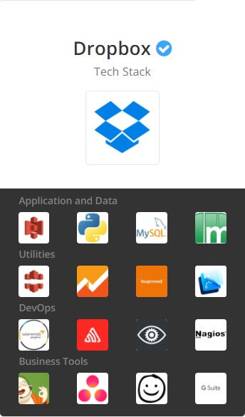 dropbox techstack